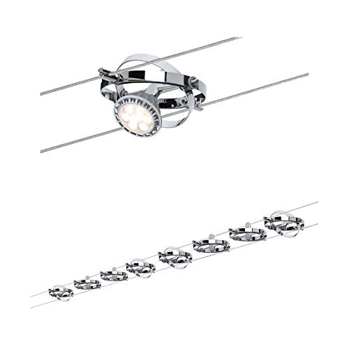 Paulmann 94153 Sistema Cavo Cardan Max. 8x10W GU5,3 Cro Opaco/Cromo 230/12V... - Ilgrandebazar