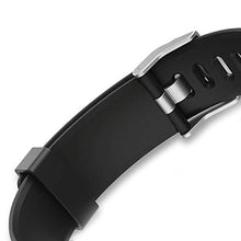 Carica l&#39;immagine nel visualizzatore di Gallery, endubro Cinturino per Fitness Tracker ID115 HR Plus &amp; Molti Altri Nero - Ilgrandebazar