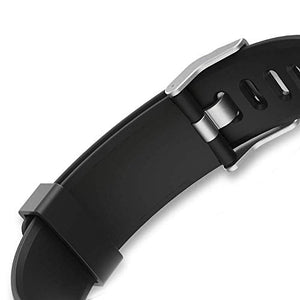 endubro Cinturino per Fitness Tracker ID115 HR Plus & Molti Altri Nero - Ilgrandebazar