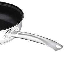 Carica l&#39;immagine nel visualizzatore di Gallery, Velaze, Miki, 14 Pezzi, Set di Pentole Induzione da Cucina, Batteria Pentole Chef Casseruola in Acciaio Inox Cromato Coperchio in Vetro Temperato Padelle Antiaderente per Piastre a Induzione Argento