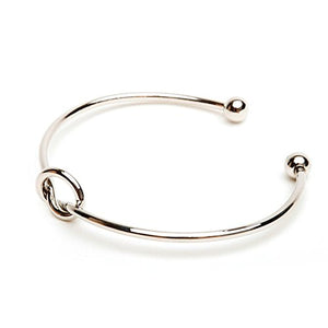 BODYA Donna L'amore del braccialetto nodo regolabile fiocco Argento - Ilgrandebazar