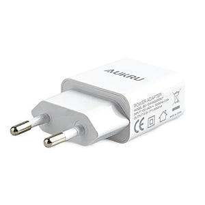 Aukru Caricabatterie USB da Muro Portatile 5V2A per Smartphone, 1 Adapter - Ilgrandebazar