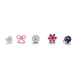 30 paia anallergici set orecchini per bambina ragazza perle Animale gatto... - Ilgrandebazar
