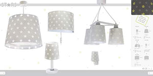 Dalber Stars Lampada da soffitto grigio, plastica [Classe di efficienza... - Ilgrandebazar