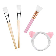 Carica l&#39;immagine nel visualizzatore di Gallery, Lictin Pennello Maschera Viso - 2 Spazzola + 1 Bella Fascia bianco