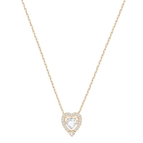 Swarovski Collana Sparkling Dance Heart, Cristallo Bianco, Placcata Nella... - Ilgrandebazar