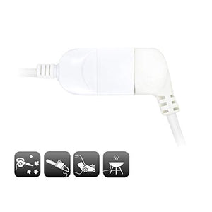EW3800 - Prolunga elettrica bianca 3mt, spina Italiana 10A 90° Bianco - Ilgrandebazar