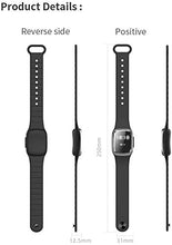 Carica l&#39;immagine nel visualizzatore di Gallery, MENGZF ultrasuoni Bracciale Repellente per zanzare Braccialetto nero