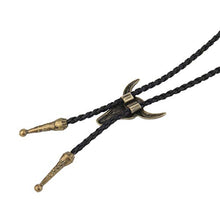 Carica l&#39;immagine nel visualizzatore di Gallery, JOYMIAO Gioielli della Collana Cravatta in Pelle da Uomo Retrò Testa Di Toro - Ilgrandebazar