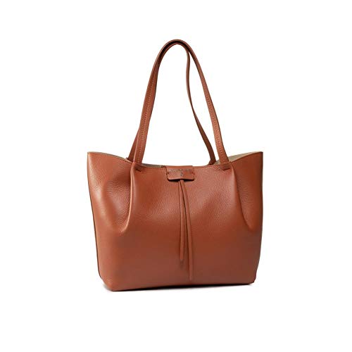 PATRIZIA PEPE BORSA SHOPPING IN PELLE 2V8895 A4U8 taglia unica, Canyon Brown