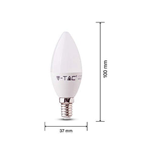 10 - pezzi - 4216 - V - TAC - 3W (Pacco da 10), Luce Bianca Calda (2700k) - Ilgrandebazar