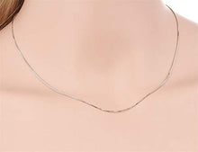 Carica l&#39;immagine nel visualizzatore di Gallery, Collana in Argento 925 Rodiato a Maglia Veneziana Sottile, Uomo Donna Made... - Ilgrandebazar