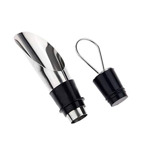 le bottiglie di vino in acciaio inossidabile aerating beccuccio e Pack 5 - Ilgrandebazar