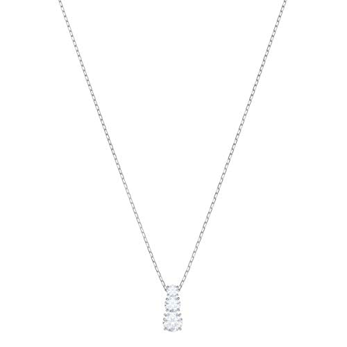 Swarovski Pendente Attract Trilogy Round, Cristallo Bianco, Rodiato, da Donna - Ilgrandebazar