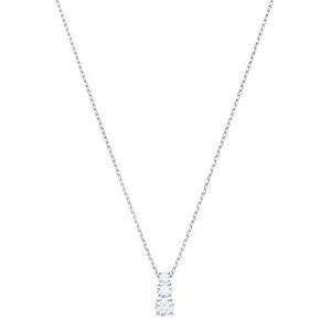 Swarovski Pendente Attract Trilogy Round, Cristallo Bianco, Rodiato, da Donna - Ilgrandebazar