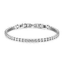 Carica l&#39;immagine nel visualizzatore di Gallery, JewelryWe Bracciale Coppia Donna Uomo Fidanzati con Zircone Lucido Bianco - Ilgrandebazar