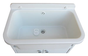 Negrari 5001PKC Lavatoio Salvaspazio, Bianco, 55 x 35 x 78 cm - Ilgrandebazar