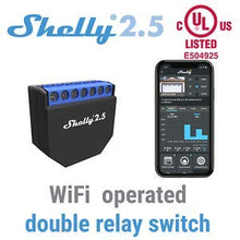 Carica l&#39;immagine nel visualizzatore di Gallery, Shelly 2.5 Wireless Dual relè Interruttore Intelligente domotica, Amazon... - Ilgrandebazar