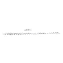 Carica l'immagine nel visualizzatore di Gallery, Swarovski Bracciale Tennis, Cristallo Bianco, Rodiato, da Donna - Ilgrandebazar