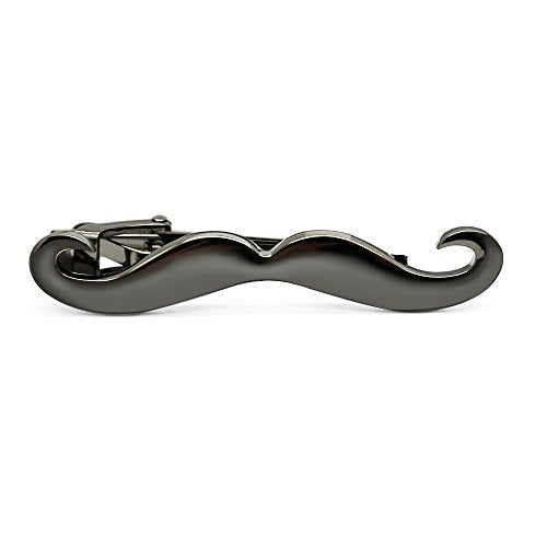 HONEY BEAR Barba Sottile Fermacravatta per Uomo/Ragazzi Nero 5.6cm - Ilgrandebazar