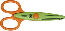 Carica l&#39;immagine nel visualizzatore di Gallery, Fiskars Set di forbici decorative per bambini, 6 pezzi, Inclusa custodia per... - Ilgrandebazar