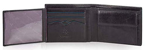 Visconti portafoglio da uomo a piegatura tripla"Alps" con Nero (Black)