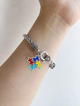 Carica l'immagine nel visualizzatore di Gallery, Skyrim bracciali &amp; braccialetti in lega di zinco smaltata Autism Awareness...