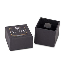 Carica l&#39;immagine nel visualizzatore di Gallery, Akitsune Iustitia Anello | Design-Anello Donna Uomo Sigillo Nero Opaco - Ilgrandebazar