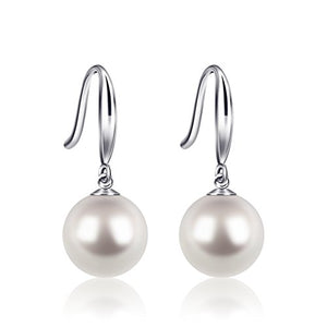 Orecchini di Perle Donna D.Perlla Argento Sterling 925 Bianco...