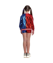 Carica l&#39;immagine nel visualizzatore di Gallery, Costume Harley Quinn Joker&#39;s Baby Girl per Carnevale 2-4 annoni, Rosso E Blu - Ilgrandebazar