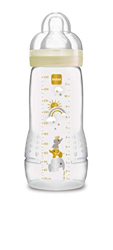 MAM 67490720 Easy Active Biberon, trasparente, 4+ mesi, 330 ml Trasparente