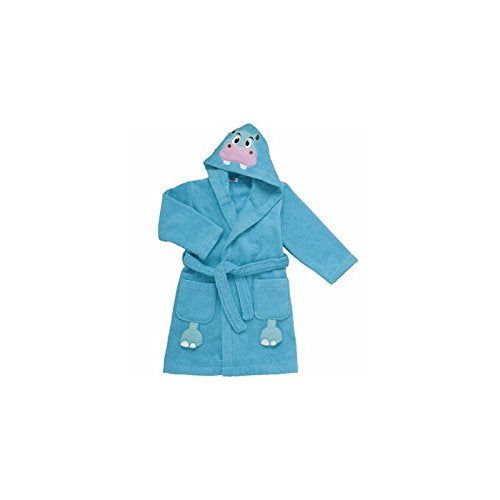 Chicco 00004899000000 Accappatoio Ippopotamo Bambino, 24+ mesi, Blue