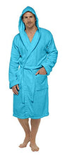 Carica l&#39;immagine nel visualizzatore di Gallery, CityComfort Accappatoi da Uomo in Spugna 100% L-XL, Blu Acqua Incappucciato - Ilgrandebazar