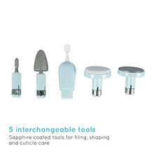 Carica l&#39;immagine nel visualizzatore di Gallery, Homedics Manicure e Pedicure Portatile con 5 Accessori Professionali e 2... - Ilgrandebazar