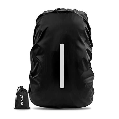 ThorFire Coprizaino Antipioggia, Parapioggia per Zaino L(40-55L), nero