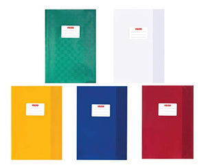 Herlitz - Copertina per quaderno A4, in raffia, Sortiert | 5 Farben