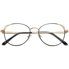 Carica l'immagine nel visualizzatore di Gallery, SOJOS Occhiali Blocca la Luce Blu Donna C3 Nero&amp;oro Telaio/ Lente Anti-blu - Ilgrandebazar
