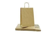 Carica l'immagine nel visualizzatore di Gallery, Carte Dozio - Shopper in Sealing color Avana, maniglia ritorta, f.to 18+8x24