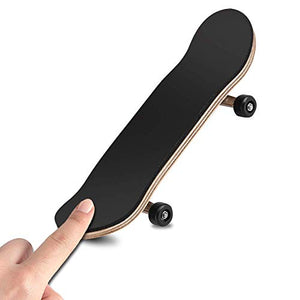 Skateboard Finger da Dito, Mini Lega Professionale in Acero di Legno Nero