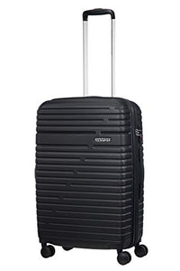 American Tourister Aero Racer Spinner 68 Expandable - 3.6 M, Nero (Jet Black)