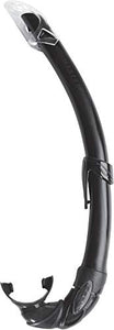 Cressi Mexico, Tubo Snorkel per Immersioni, Apnea, Snorkeling Unisex Nero