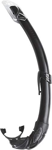Cressi Mexico, Tubo Snorkel per Immersioni, Apnea, Snorkeling Unisex Nero