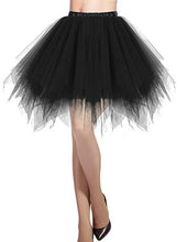 Carica l'immagine nel visualizzatore di Gallery, DRESSTELLS Donna Balletti Danza Tutu Gonna Annata di 50 Cocktail S, Black - Ilgrandebazar