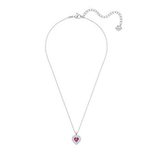 Carica l&#39;immagine nel visualizzatore di Gallery, Swarovski Pendente One, Cristallo Rosso, Rodiato, da Donna - Ilgrandebazar