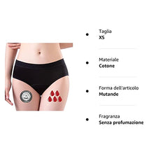 Carica l&#39;immagine nel visualizzatore di Gallery, FOTOOL Mutande Mestruali Assorbenti = 4 tamponi Donna Cotone Slip Ciclo Protettive Periodico Intima Mestruale Ecologico con 4 Strati Anti perdite Lavabili (1 Pack,M)