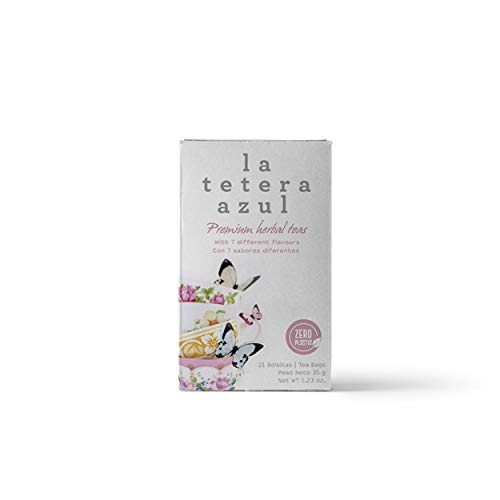LA TETERA AZUL Assortimento di varie infusioni. Tè verde, tè rosso, ibisco,...