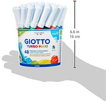 Carica l'immagine nel visualizzatore di Gallery, Giotto Turbo Maxi 521400 - Pennarelli , Punta Larga, 5mm, Confezione da 48 Single