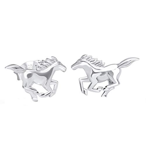 FIVE-D orecchini a forma di cavallo Pony Galopp, in argento Sterling 925,... - Ilgrandebazar