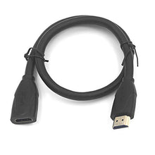 Carica l&#39;immagine nel visualizzatore di Gallery, VCE Cavo prolunga HDMI ad alta velocità maschio femmina 0.45M e Adattatore...