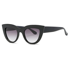 Carica l&#39;immagine nel visualizzatore di Gallery, kimorn Occhi Di Gatto Occhiali Da Sole Per Donna Cerniere In Nero&amp;fumo - Ilgrandebazar